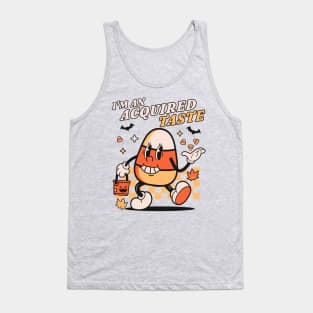 I'm An Acquired Taste Candy Corn - Retro Vintage Halloween Tank Top